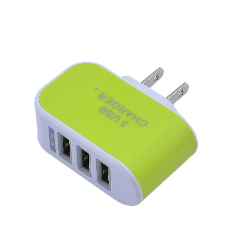 Новинка 3 порта 1 А тройной USB-порт настенное бытовое дорожное зарядное устройство