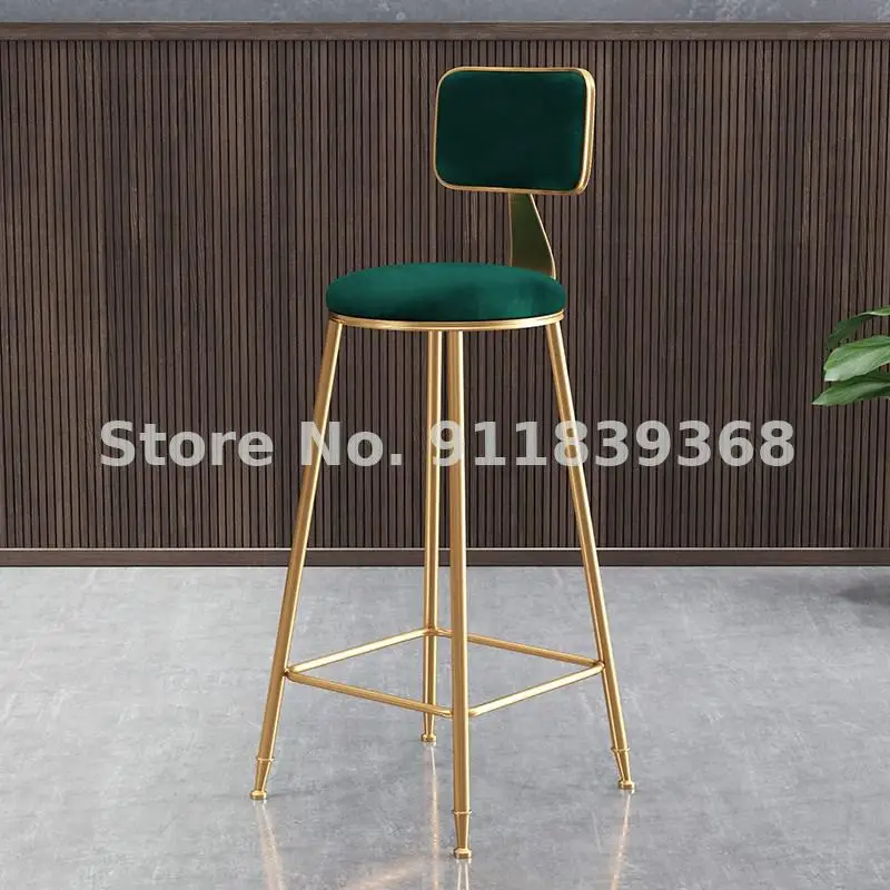 Скандинавские барные стулья высокие ножки домашние креативные модные сетчатые