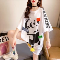 make summer wear han edition easing round collar printed three dimensional decorative long big yards in the womens short sleeve