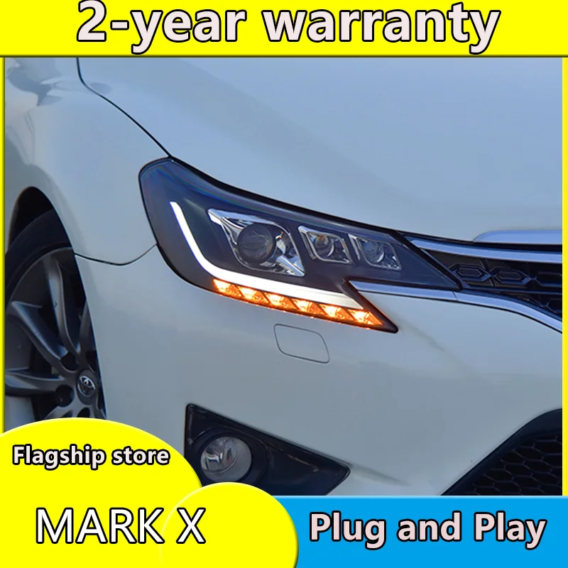 Автомобильный Стайлинг головная лампа для Toyota Mark X головной светильник s 2013 2017 Reiz