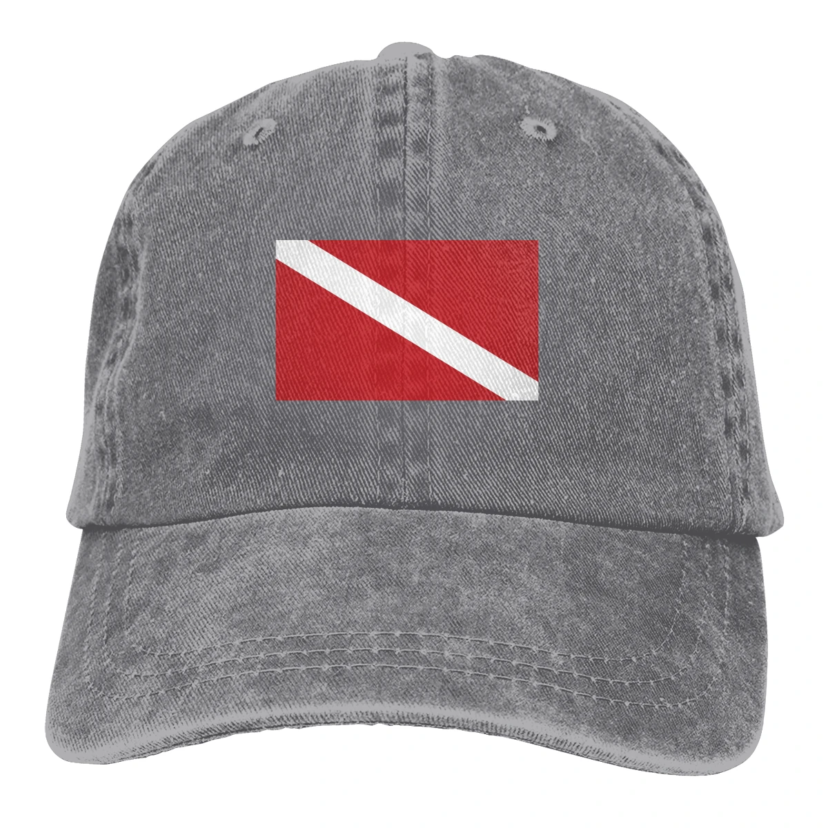 

Scuba Dive Flag Hats for Men Women Adjustable Sun Hats Vintage Trucker Hat