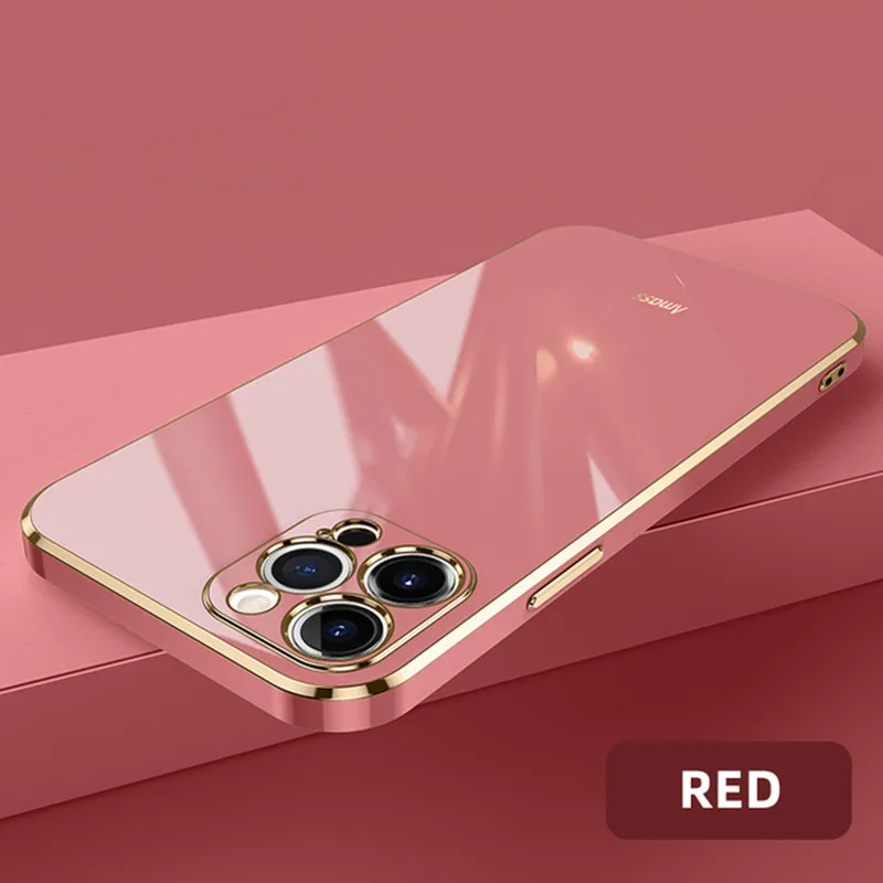 plating silicone square soft phone protective case for xiaomi mi 8 9 10 10s 11i 11 lite 9t 10t poco x2 f3 f2 m3 pro luxury cover free global shipping