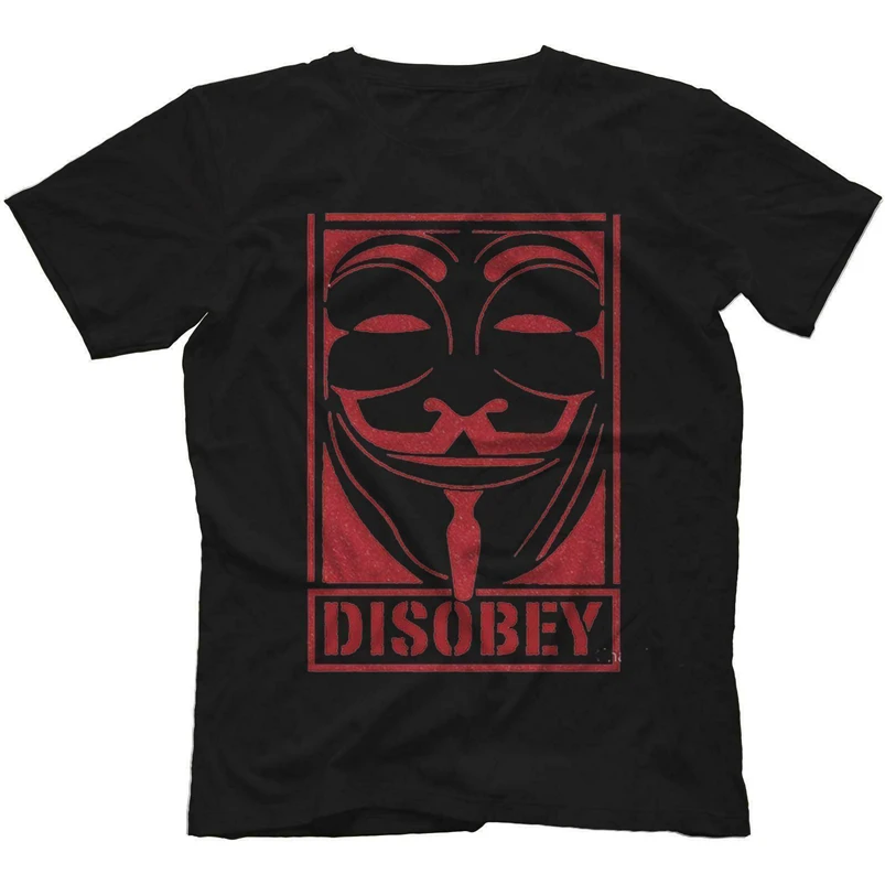 Футболка Disobey 100% хлопок летняя повседневная мужская футболка хорошее качество