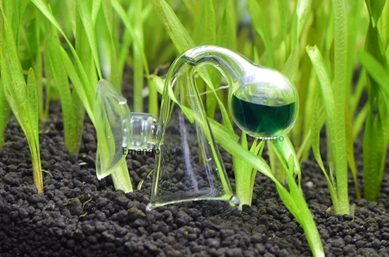 glass drop checker Аквариум СО2 вода живой мох завод Аквариум заметки стекло капля проверки углекислого газа рН шар долгосрочный индикатор монитор тестер - Color: glass drop checker