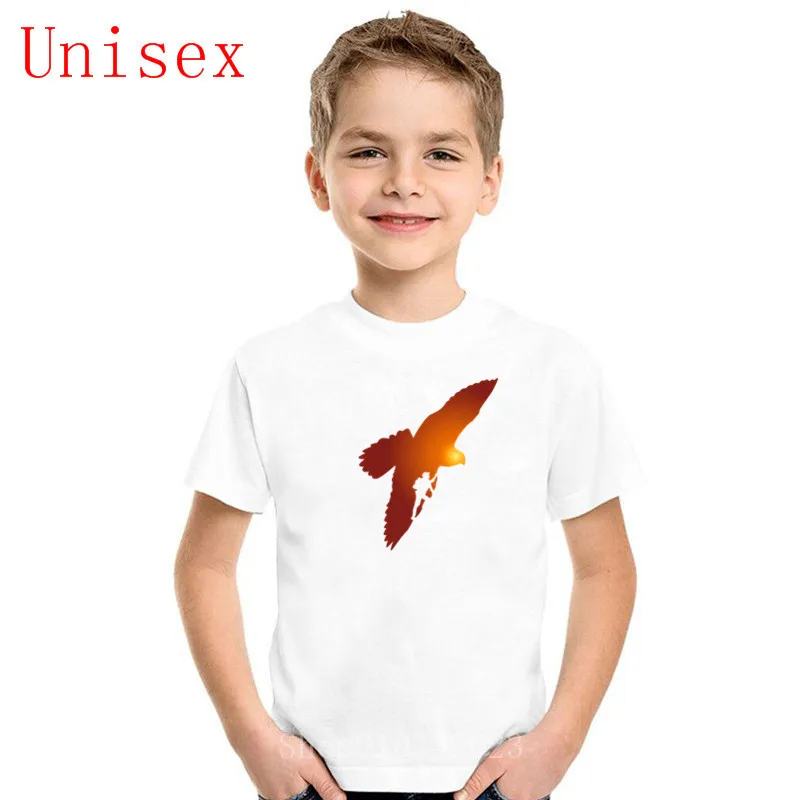 

Custom Print Falcon eagle climbing girl clothes T-Shirt Casual Comfortable children T-shirt fashion Tops tee kids girls clothes
