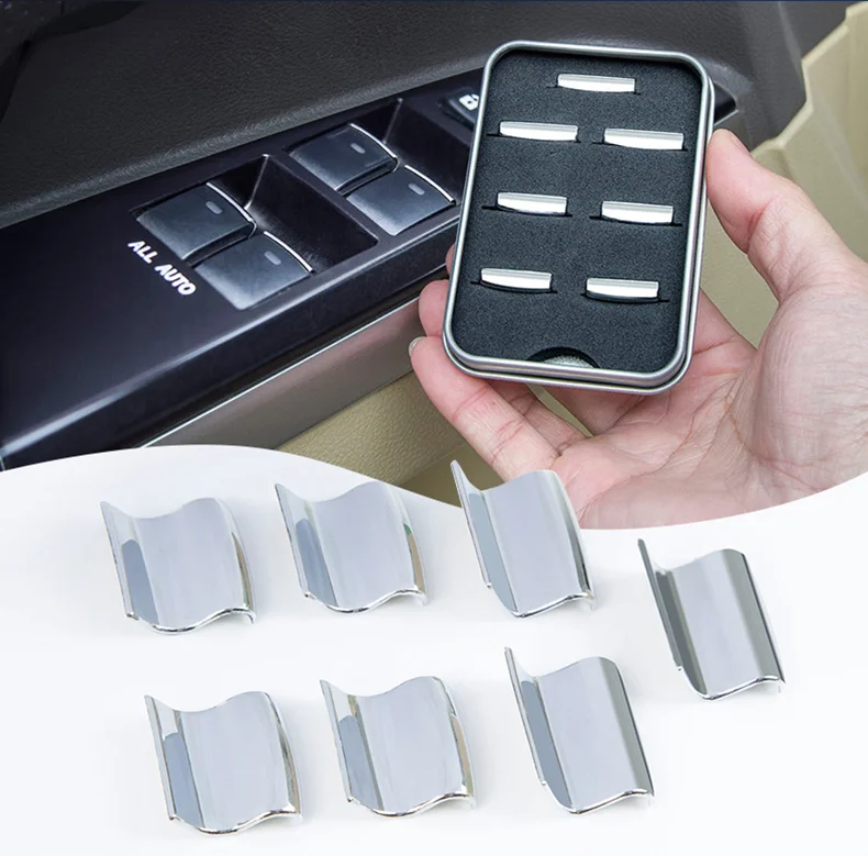 Стеклянный переключатель подъема декоративные блестки для Toyota Land Cruiser 200 2008 2009 2010