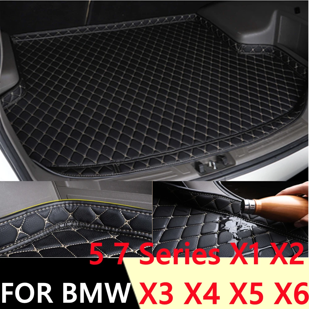 

SJ 6 Colors Car Trunk Mat Tail Liner Rear Cargo Pad For BMW X1 X2 X3 X4 X5 X6 530li 528li 520li 525li 5 7series (2006-2021)