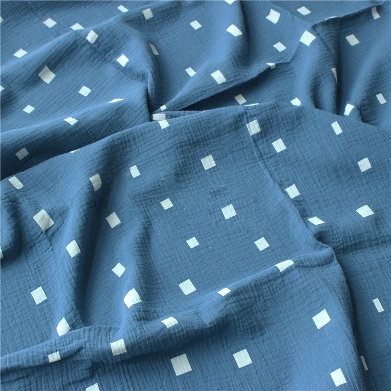 100% хлопок креп ткань чистый марлевая сделай сам стеганое шитье одежда для сна