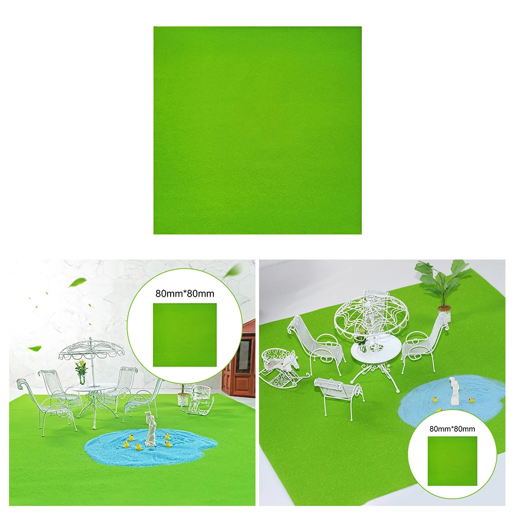 Alfombra de c&eacute;sped Artificial, papel para manualidades, figura para casa, paisaje-4