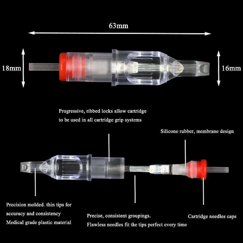 Картридж для тату-машинки 0 35 мм 20 шт. | Красота и здоровье