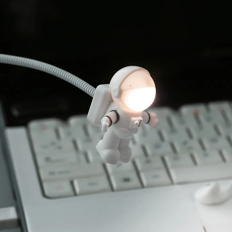 USB в виде космонавта астронавт светодиодный Ночной светильник с 360 градусов белый