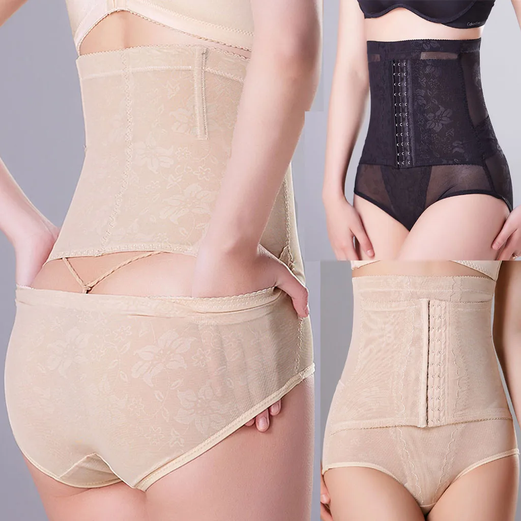

Fashion Corset Women's Body Shaper Control Slim Tummy Corset High Waist Shapewear Underwear pant black ropa interior mujer