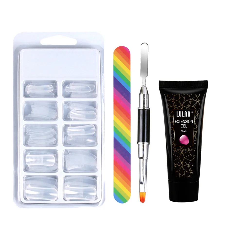 Быстросохнущий УФ-клей для ногтей поли набор гель-лаков инструмент маникюра
