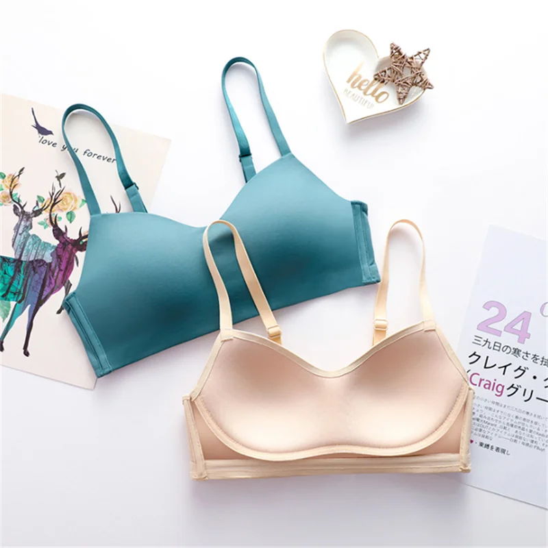 

Seamless Sexy Bra Lenceria Ultra Thin Push-up Underwear One-Piece Shaping Bralette Sports Cozy Lingerie нижнее белье женское