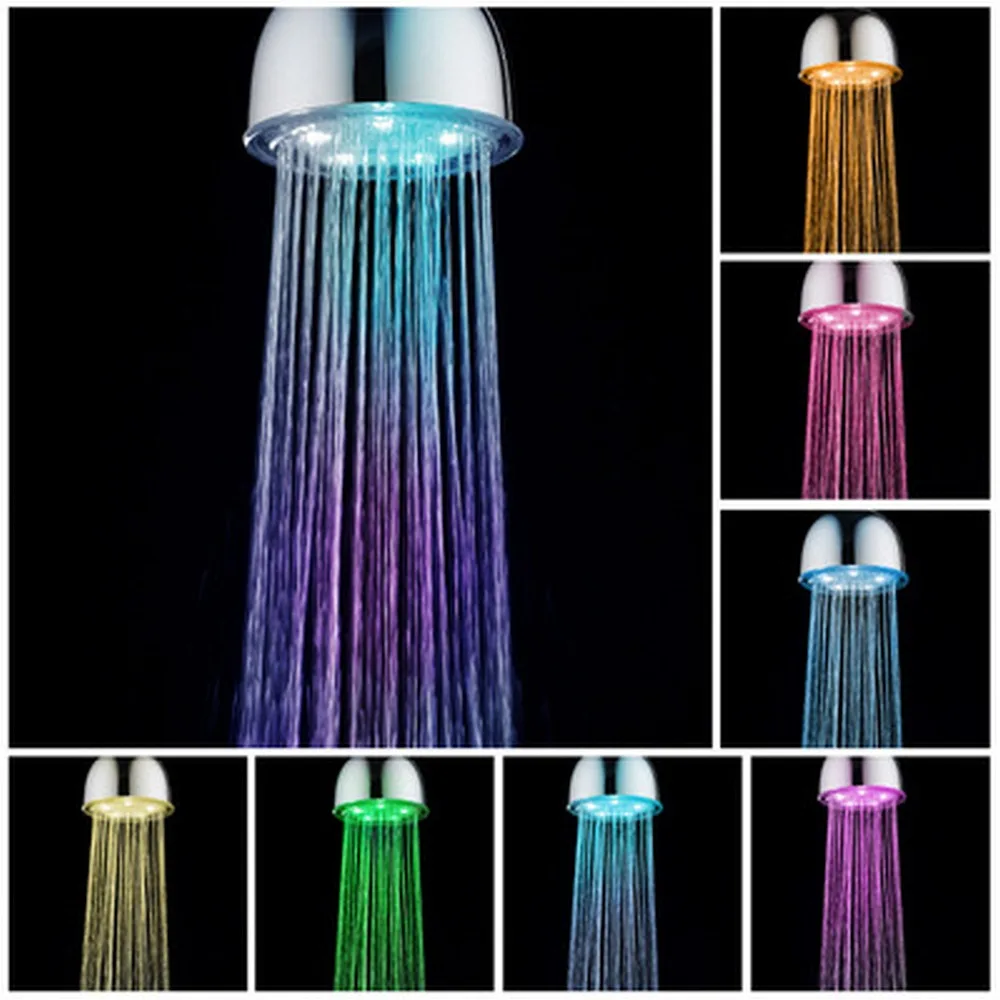

Removable and Washable Spray Shower Head Is Safe and Environmentally Friendly and Not Easy To Rust (round LED)