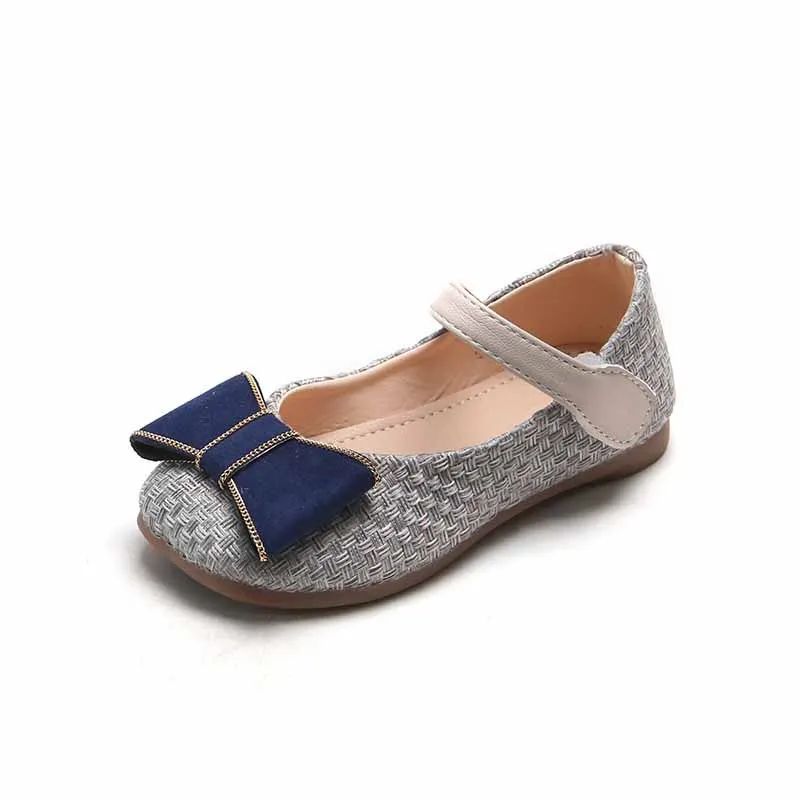 

Girls Bow Princess Shoes Spring New Fashion Single Shoes Female Treasure Soft Sole Kids Leather Shoes Student Performance Shoes