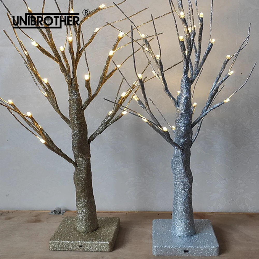 Светодиодная лампа в виде березы Ночной светильник рождественские украшения для