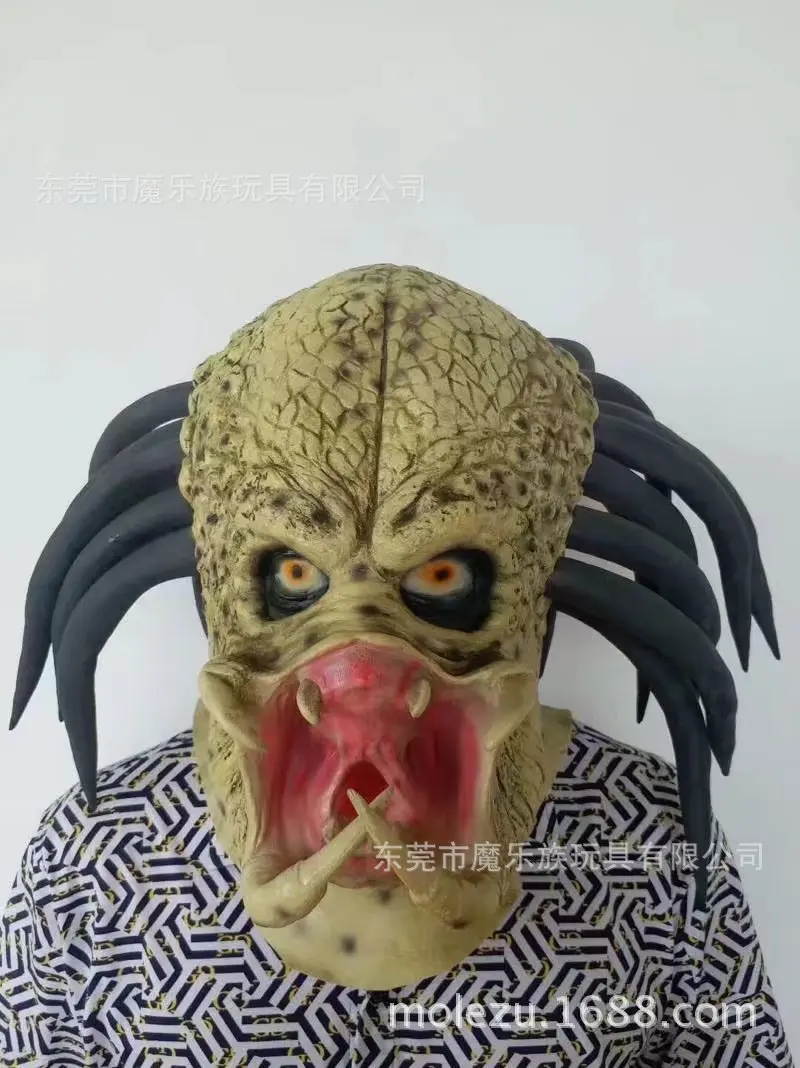 Predator mask HALLOWEEN Horror zombie devil latex cosplay festival holiday | Дом и сад