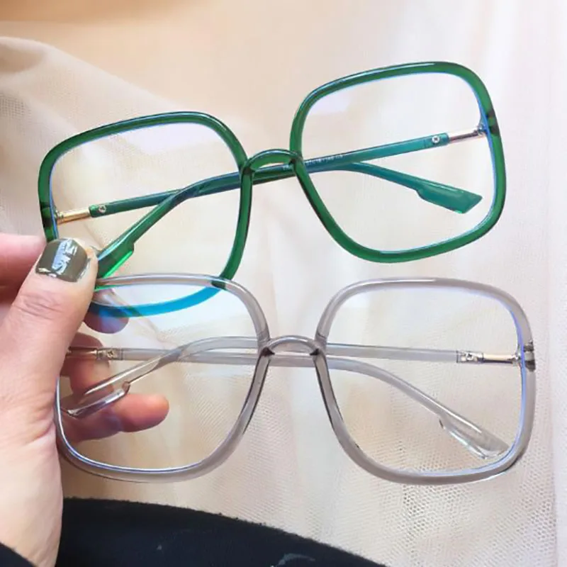 Модные Роскошные брендовые дизайнерские Крупногабаритные зеленые квадратные