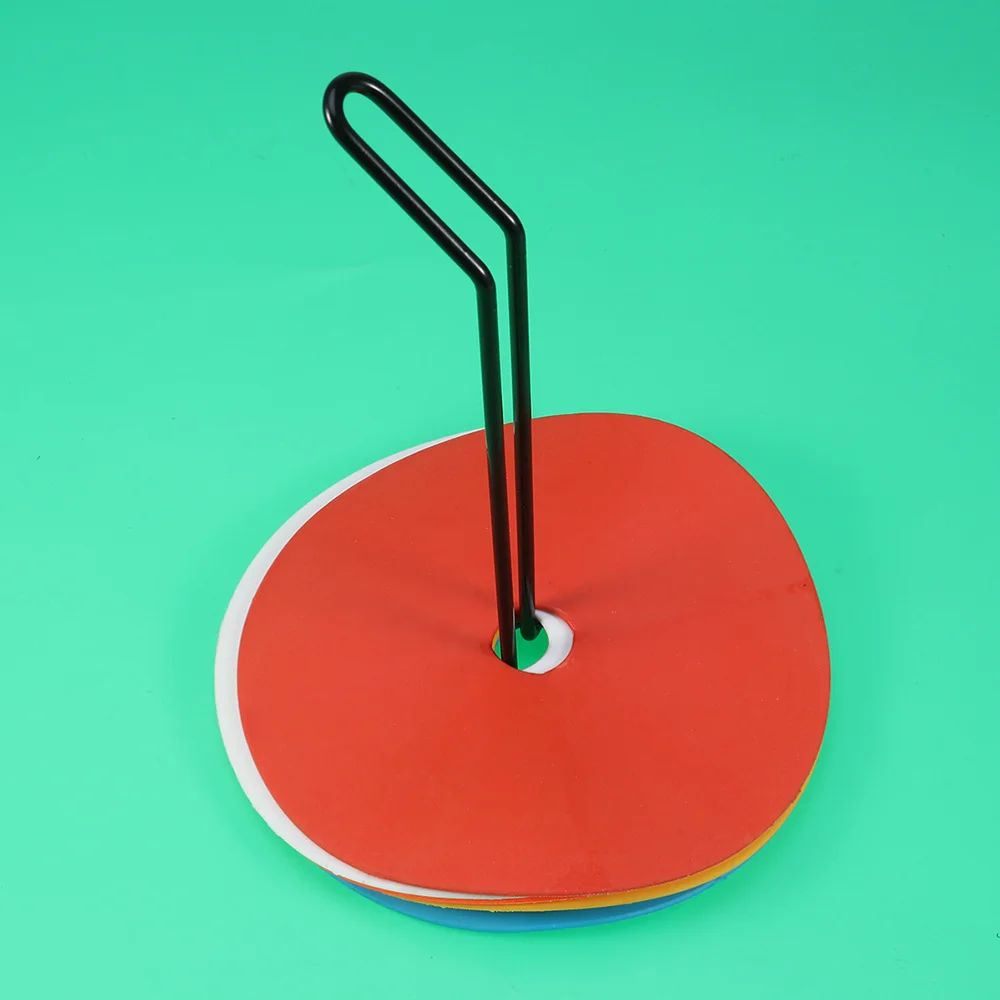 

5 Pcs Reusable Sports Spot Markers Football Training Sign Dish Plate Marker Tray for Indoor Outdoor (Yellow, Red, Blue, White,