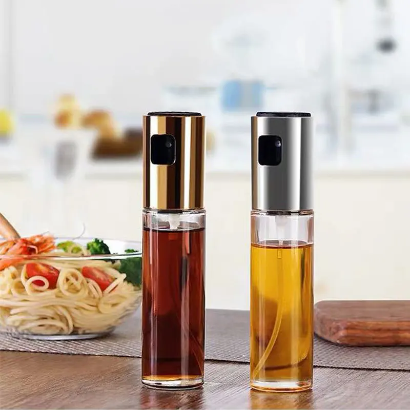 Бутылка для оливкового масла распылитель стеклянный масляный бак герметичный