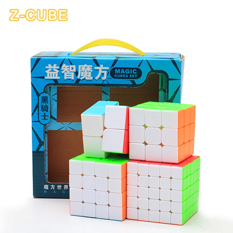 

QIYI скоростной магический куб наборы Подарочная коробка для студентов 2x2x2 3x3 4x4x4 5x5x5 кубик-антистресс кубик профессиональные неокубики Игруш...