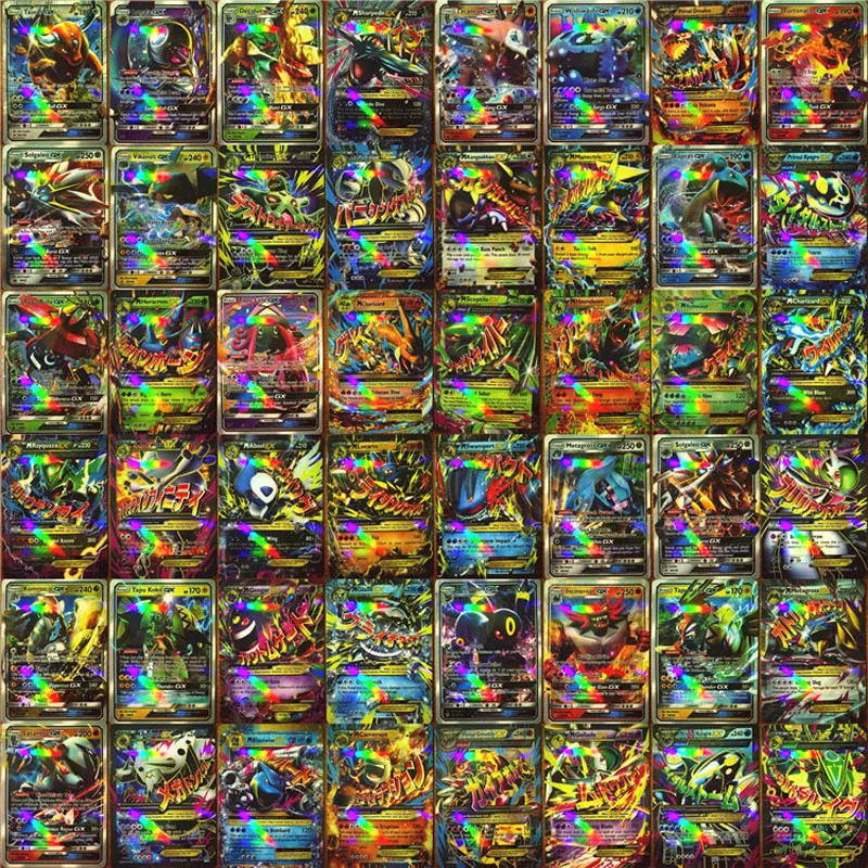 200 шт. GX MEGA Shining TAKARA TOMY карты игры битва карт 100 шт. торговые карты игры Детские игрушки