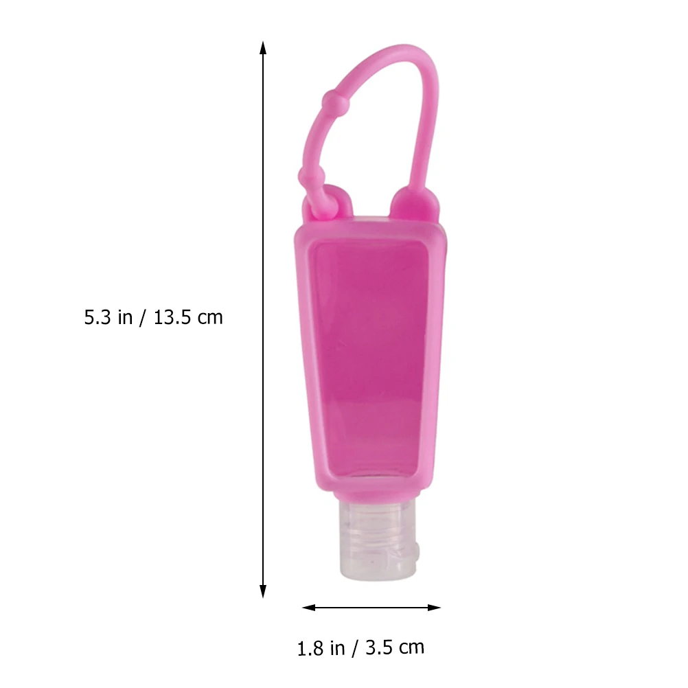 

30ML Silicone Travel Bottles Silicone Refillable Squeezable Container Leak Proof Hand Sanitizer Bottles Empty Keychain Carrier