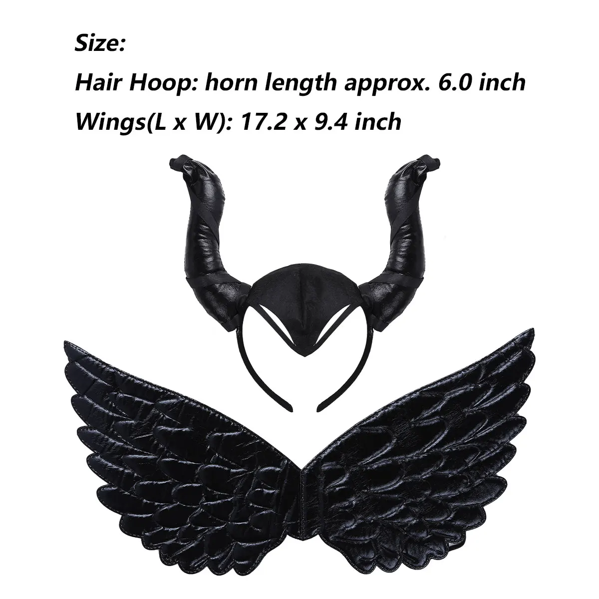 Детские крылья на Хэллоуин с бычьим рогом головной убор обруч для волос детский