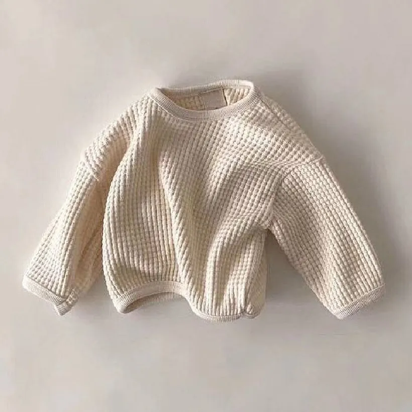 Tops de oto&ntilde;o para beb&eacute;, sudadera informal de manga larga para beb&eacute;, ropa holgada de algod&oacute;n para ni&ntilde;o, ropa para ni&ntilde;a peque&ntilde;a, su&eacute;ter, atuendo-1