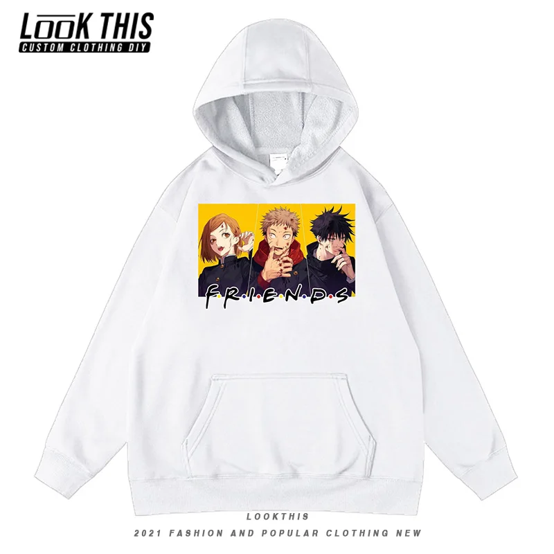

Jujutsu Kaisen Print Anime Children's Oversized Hoodies Harajuku Streetwear Sweatshirts Hooded Autumn 2021 Boys Hooded Hoody