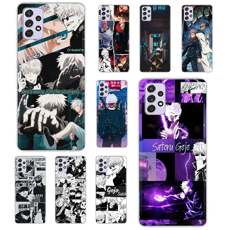 

Cartoon Jujutsu Kaisen Phone Case Funda For Samsung Galaxy A51 A71 A02S A91 A81 A50 A70 A30 A40 A10S A20E A90 A80 Cover Coque