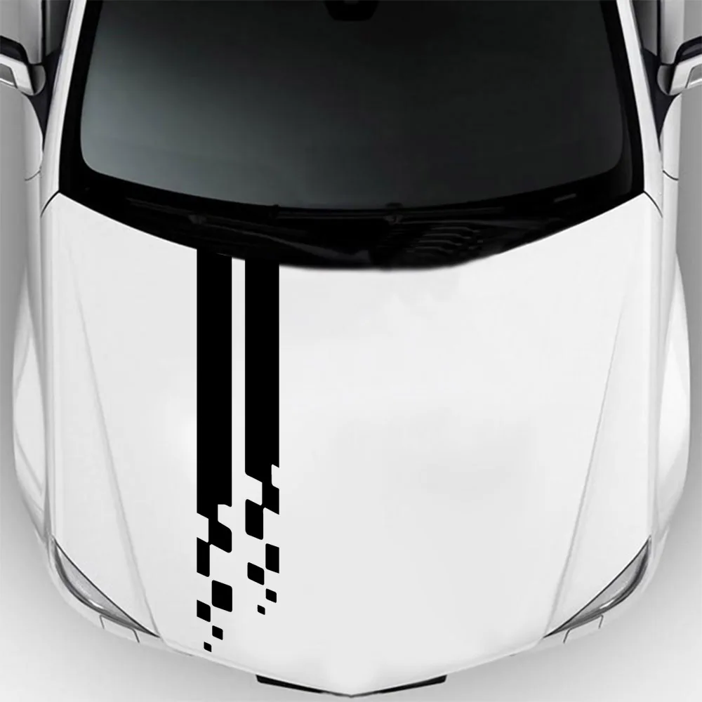 Модные WRC полосатые виниловые покрытия для автомобилей спортивные наклейки на