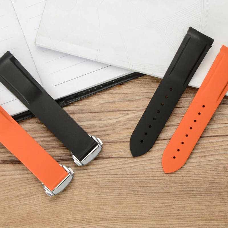 

Watch Accessories Band for Omega Seamaster Strap Speedmaster 007 Ocean Universe Watch Bracelet Watch Band Silicone Watch Strap