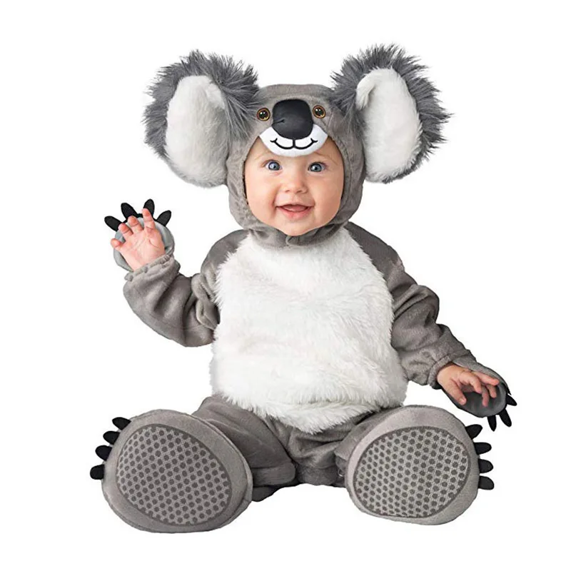 Baby Costume Animas Cosplay Sully Lion Koala Outfit Thin Soft Onesie Boy Girl Romper 1-3 Yeas Funny Cute Hallween Christmas Gift