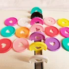 22PCS35MM цветные пластиковые гриб отверстие струбцина кольца вязка Пряжка блокнот с отрывными листами катушки диск пряжка