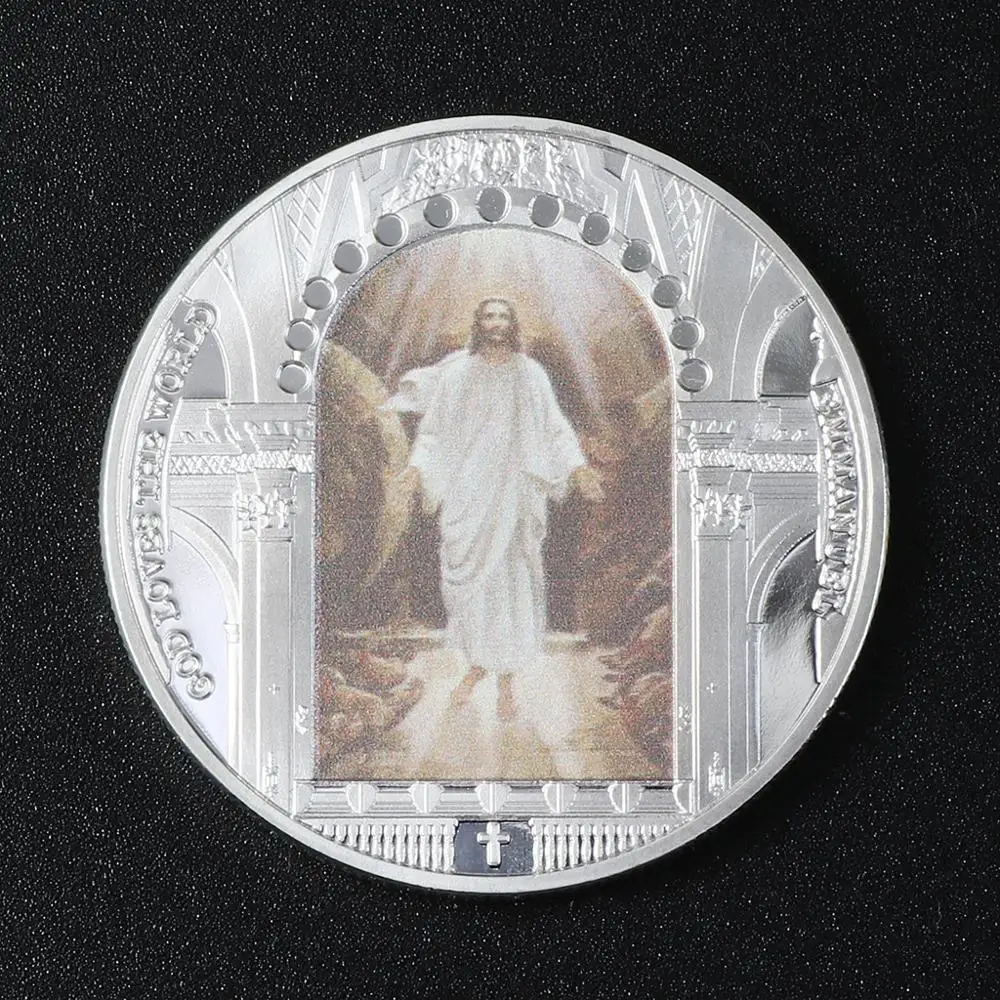 2018 новая памятная монета ужин Иисуса коллекция Биткоин искусство серебряные