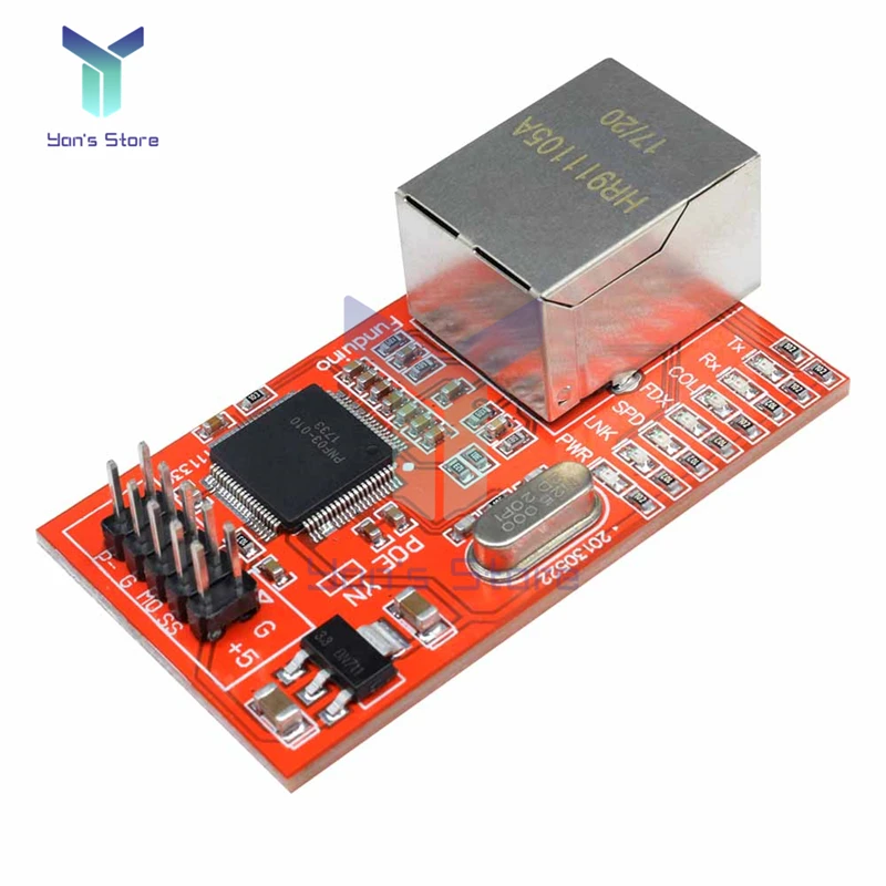 

3.3V Mini W5100 LAN Ethernet Shield W5100 R3 Network Module Board Compatible For Arduino Ethernet Mega 2560