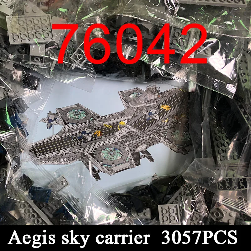 

MOC Movie Series Heroes Helicarrier Model Kit 07043 Building Blocks Brick 76042 Educational Kids Children Toys Birthdays Gifts