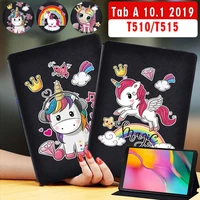 tablet case for samsung galaxy tab a 10 1 inch 2019 t510t515 cute unicorn cartoon pattern series protective cover stylus