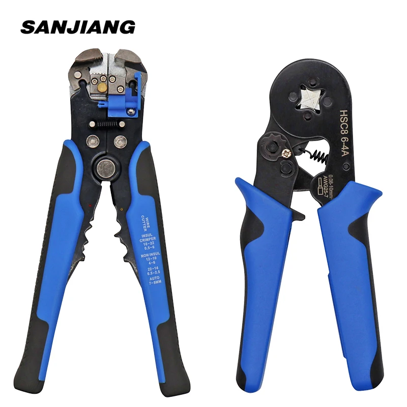 HS-D1 HSC8 6-4 Crimper Cable Cutter Automatic Wire Stripper Multifunctional Stripping hand Tools Crimping Pliers Terminal | Инструменты