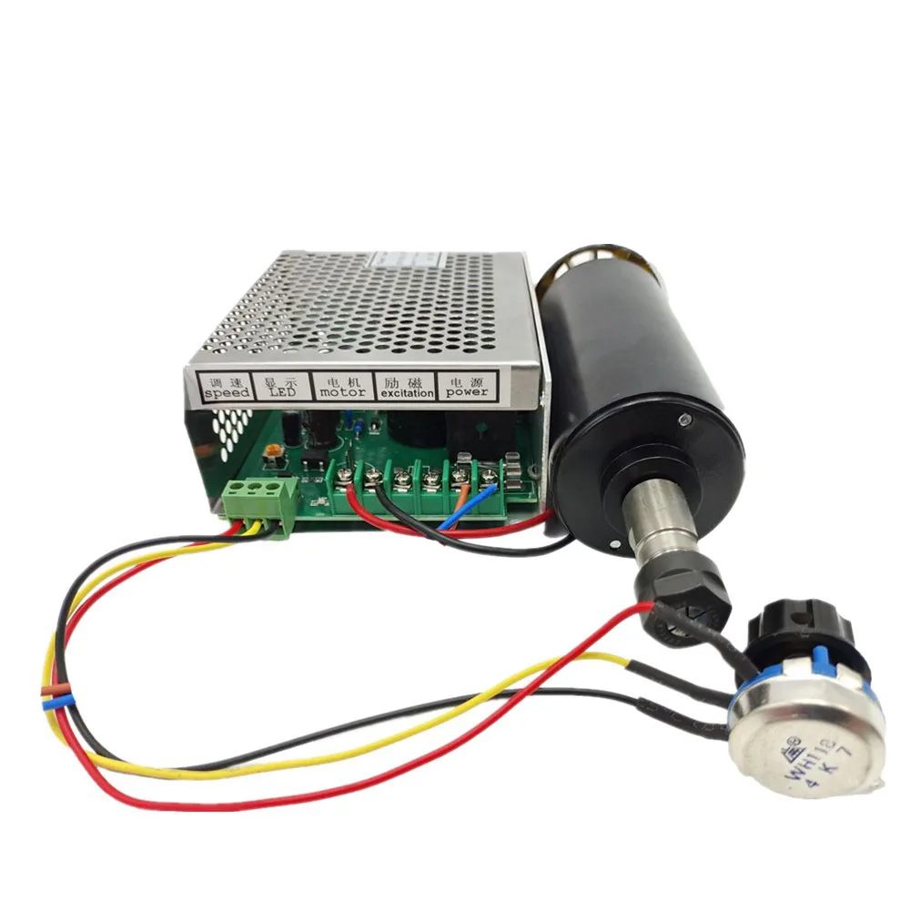 Патрон Machifit ER11 CNC 500 Вт Шпиндельный двигатель с 52 мм зажимами и регулятором