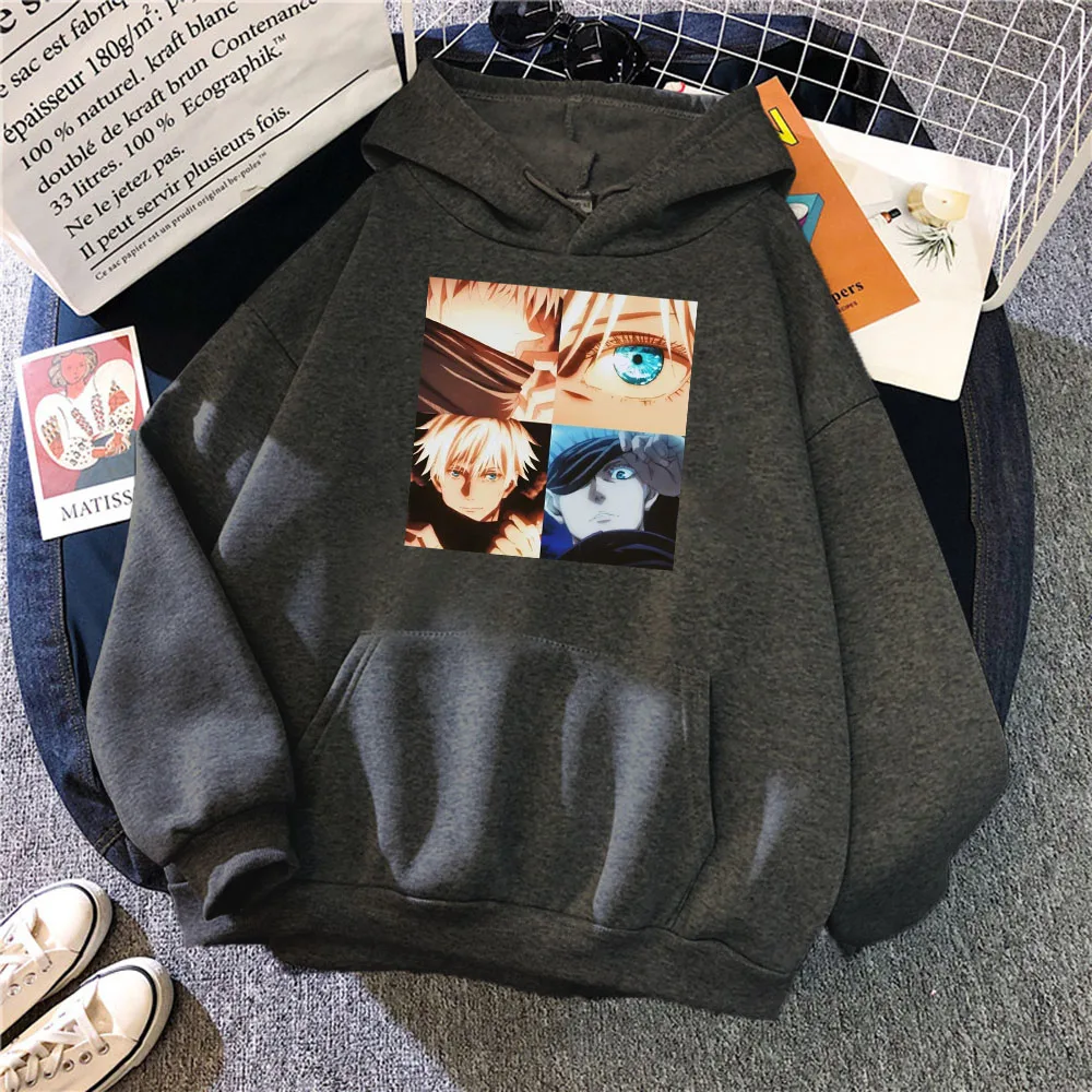 Женская толстовка с капюшоном и принтом глаза Джоджо|Женские толстовки свитшоты|