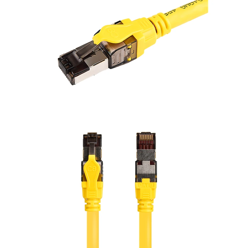 24AWG Hi-end Cat 8 Ethernet Cable Networking RJ 45 Lan Super Speed 40Gbps 2000Mhz Twisted Wire Patch Cables | Электроника