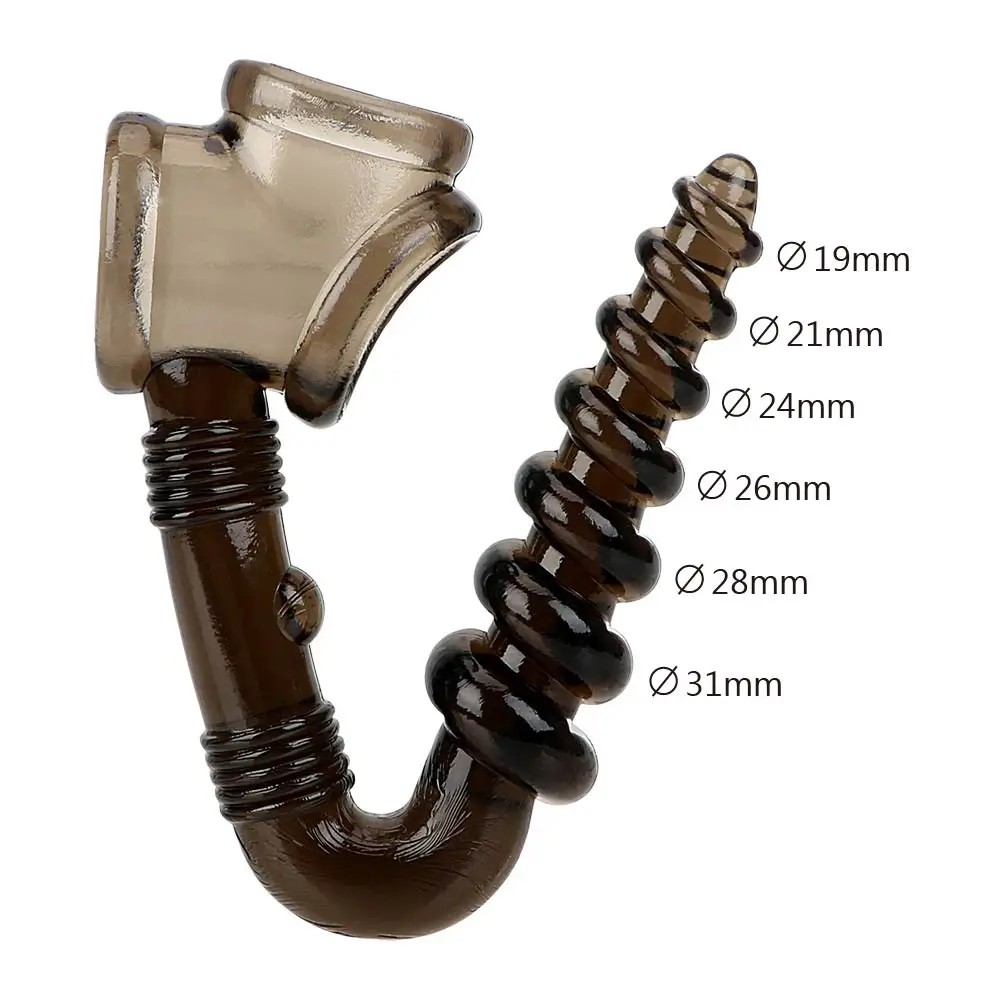 Анальная пробка OLO силиконовая кольцо на член для массажа простаты стимулятор