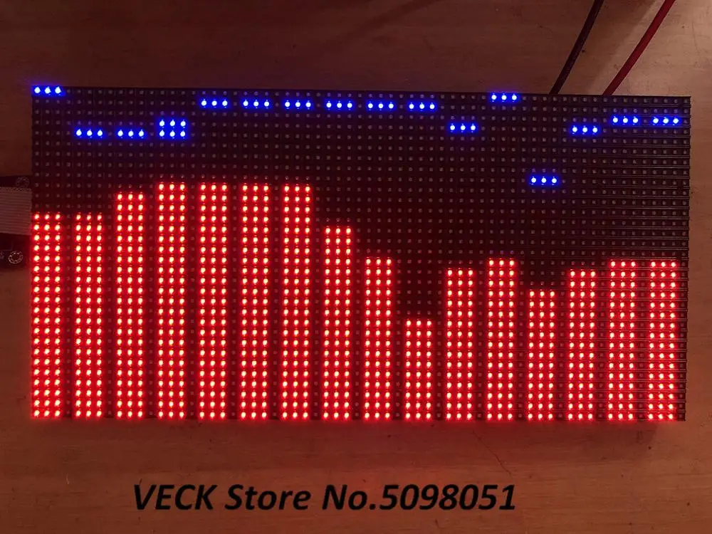 AS3264 полноцветный RGB музыкальный спектр дисплей 2048 точечная светодиодный ная