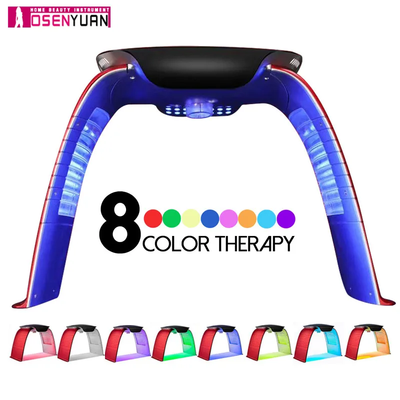 

Professional 8 Colors LED Cold Spray UV Light PDT Photon Therapy Facial Steamer Machine Skin Rejuvenation Anti Acne Beauty SPA