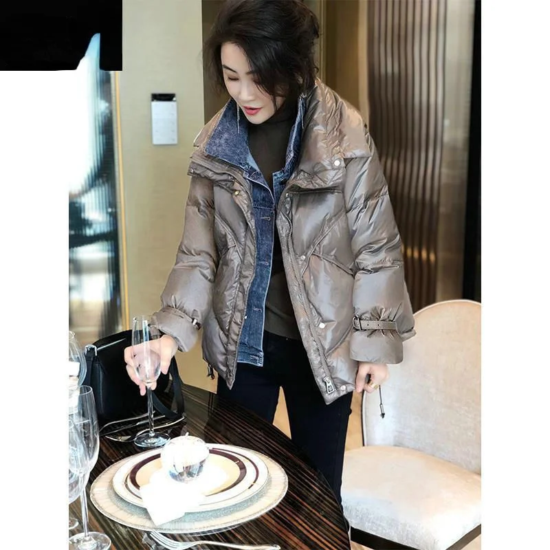 

Новинка 2021, женские зимние однотонные пальто, женские повседневные куртки с хлопковой подкладкой, женские теплые парки, пальто, топы большо...