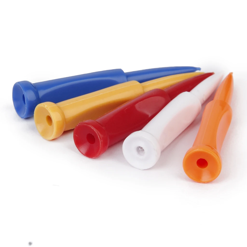 

Bulk 35pcs Plastic Wedge Castle Golf Tees 70mm ( 2 3/4" ) Mixed Colors
