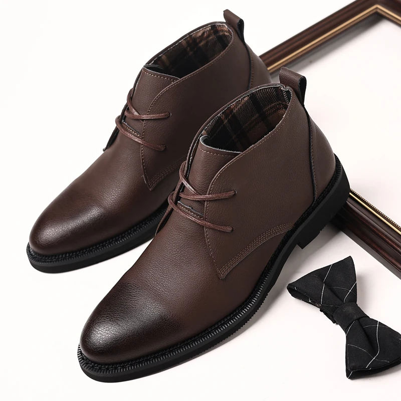 

Брендовые высокие кожаные туфли, мужские деловые Свадебные классические туфли, мужские мокасины с острым носком, деловые туфли для мужчин